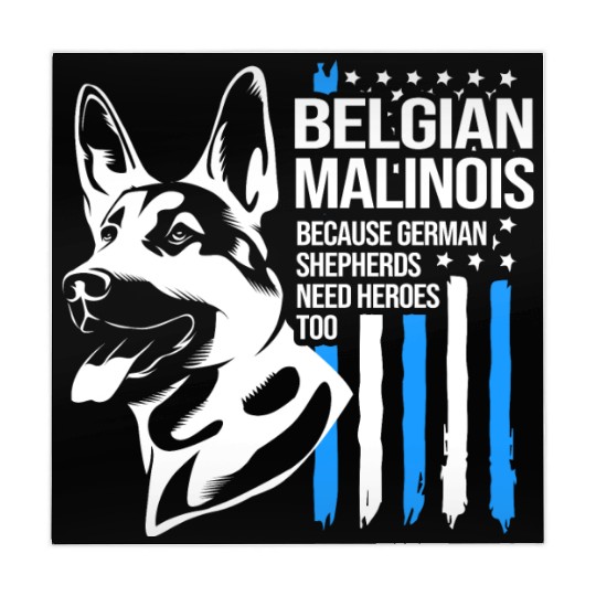 4th Of July US Flag Belgian Malinois K9 Dog Mahjong Mats