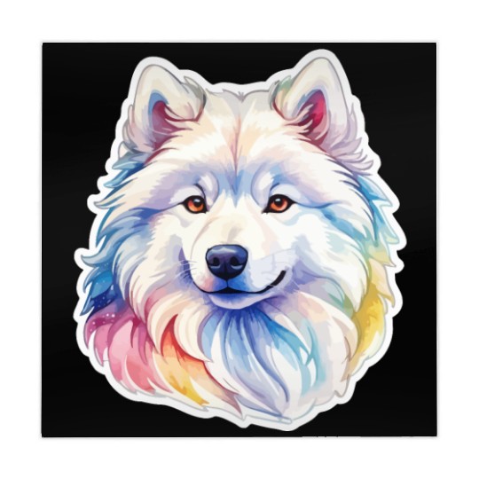 Samoyed Dog Watercolor Mahjong Mats