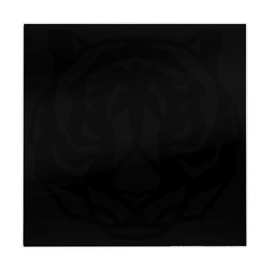 Roaring Geometry: Fierce Tiger Faces in Modern Mahjong Mats