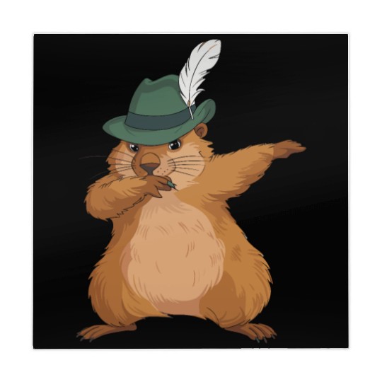 Groundhog Marmot for a Marmot lover groundhog fan Mahjong Mats