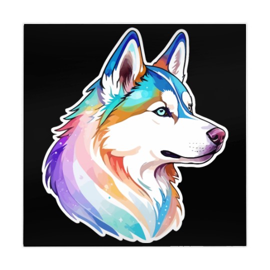 Siberian Husky Watercolor Mahjong Mats