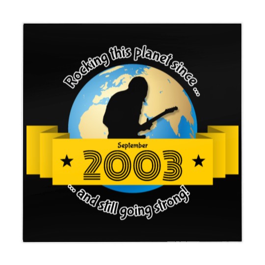 21st birthday Rocking this planet since 09/2003 Mahjong Mats