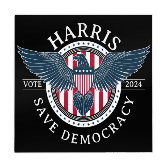 Kamala Harris Save Democracy Vote 2024 Mahjong Mats