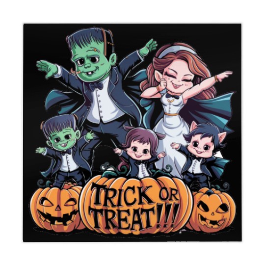 halloween Franken n Werewolf family Mahjong Mats