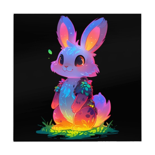 Neon Night Bunny Mahjong Mats