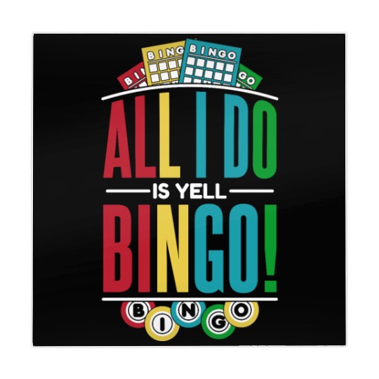 All I Do Is Yell Bingo Professional Caller Mahjong Mats