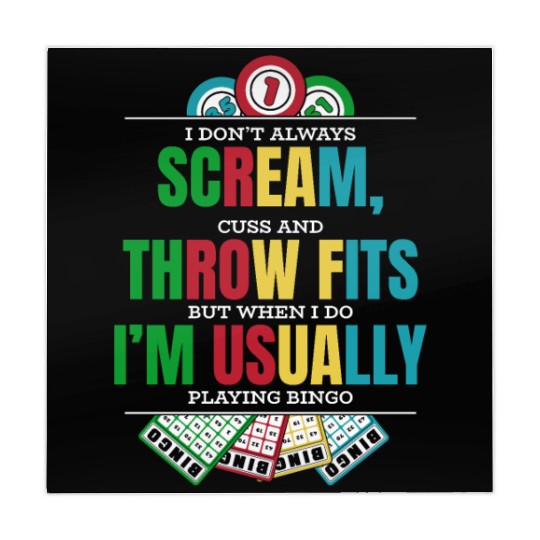 Don't Always Scream Daubers Professional Caller Mahjong Mats