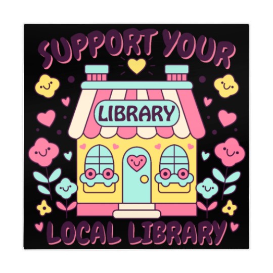 Support Your Local Library Mahjong Mats