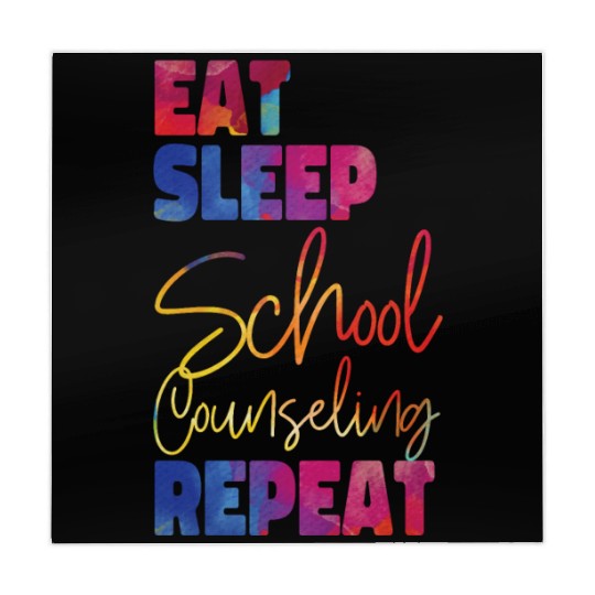 School Counselor Watercolor Eat Mahjong Mats