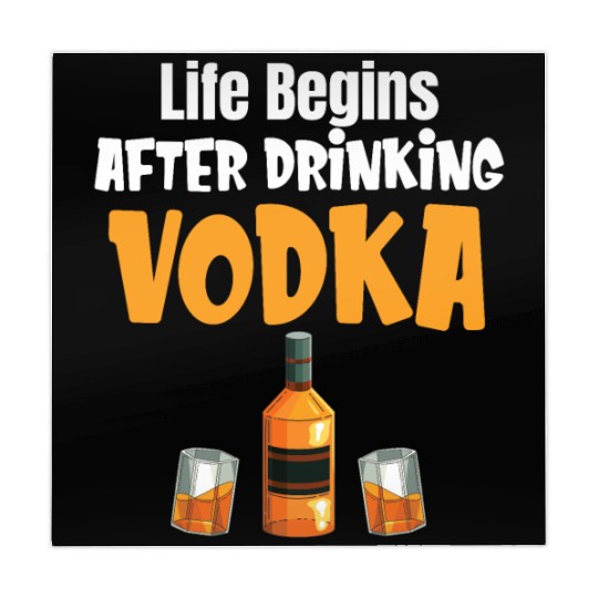 Life Begins After Drinking Vodka Liquor Sommelier Mahjong Mats