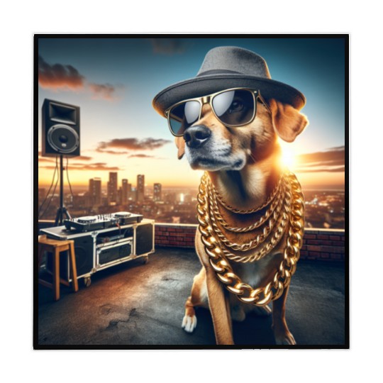 Hip Hop Dog Chain Mahjong Mats
