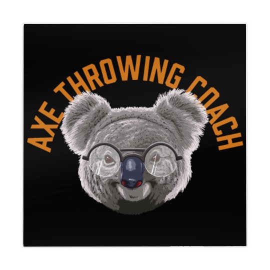 Koalified Axe Throwing Coach Axe Thrower Funny Mahjong Mats