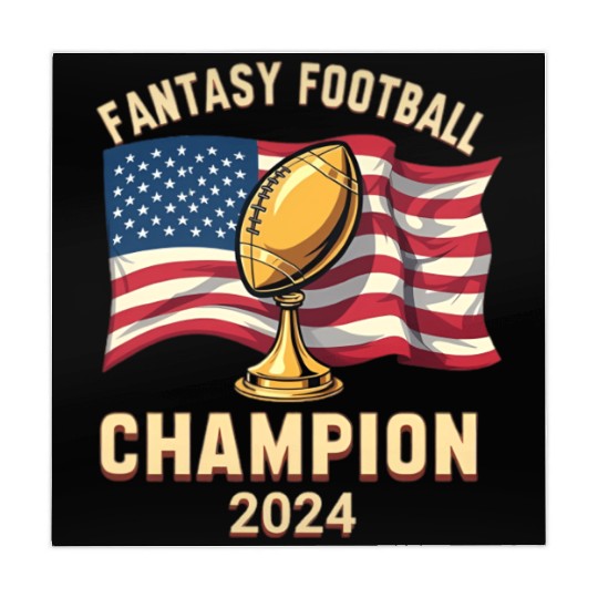 FANTASY FOOTBALL CHAMPION 2024 AMERICAN FLAG Mahjong Mats