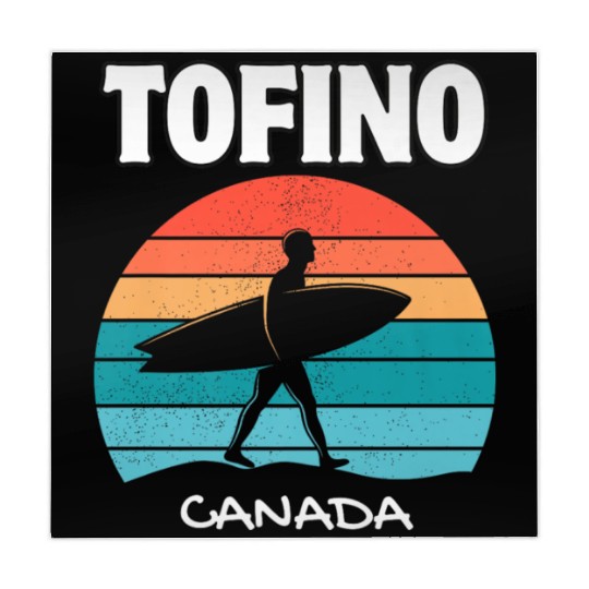 TOFINO CANADA Surf Retro Sunset Surfing Summer Vac Mahjong Mats
