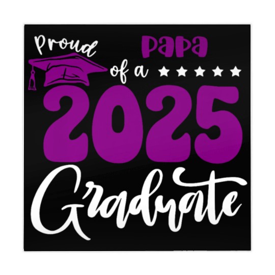 Proud Papa Graduate 2025 Senior Class of 2025 Grad Mahjong Mats