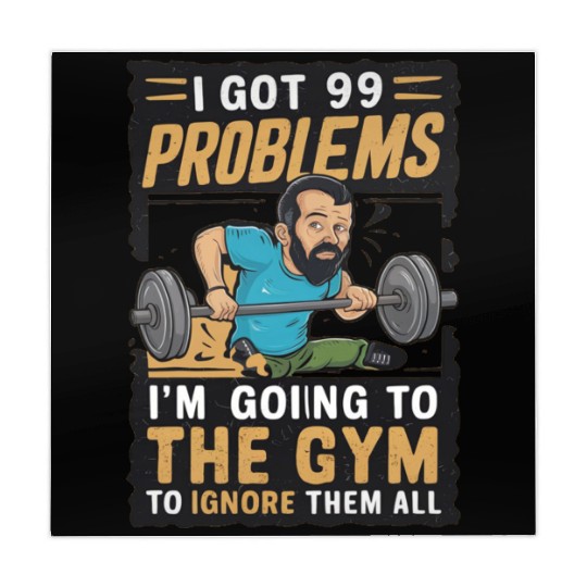 I got 99 problems so I go to gym to ignore it all Mahjong Mats