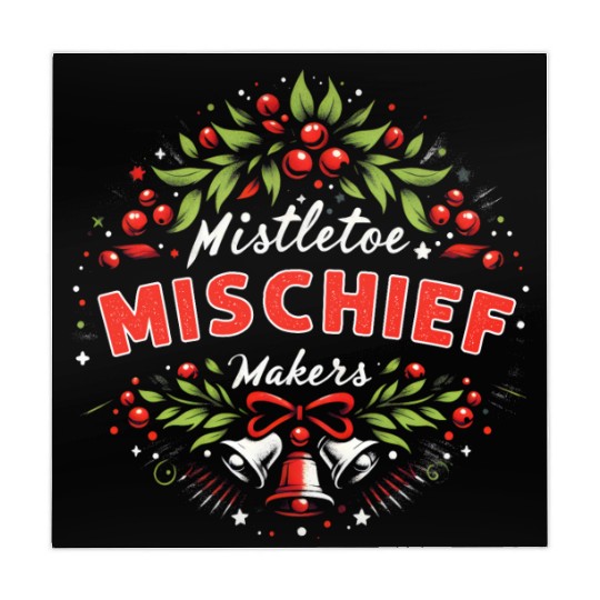 Mistletoe Mischief Makers Funny Matching Christmas Mahjong Mats