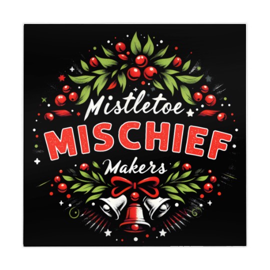 Mistletoe Mischief Makers Funny Matching Christmas Mahjong Mats
