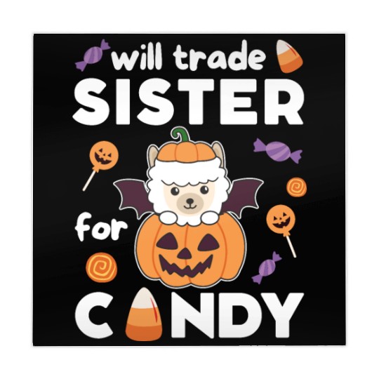 Alpaca Halloween Trade Sister For Candy Mahjong Mats