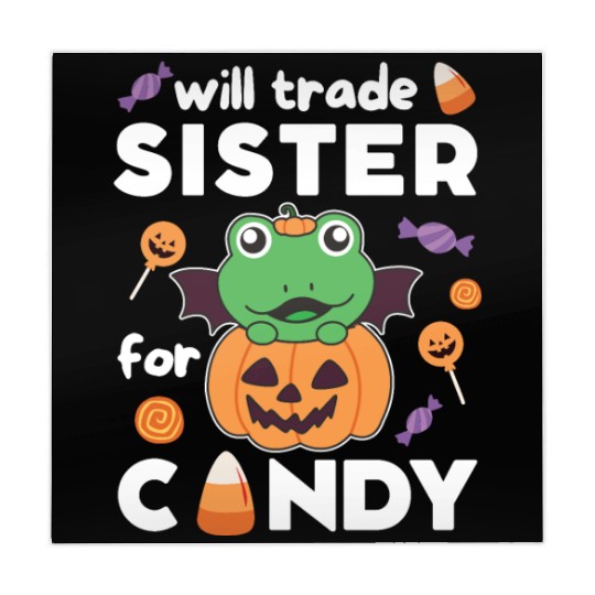Frog Halloween Trade Sister For Candy Mahjong Mats