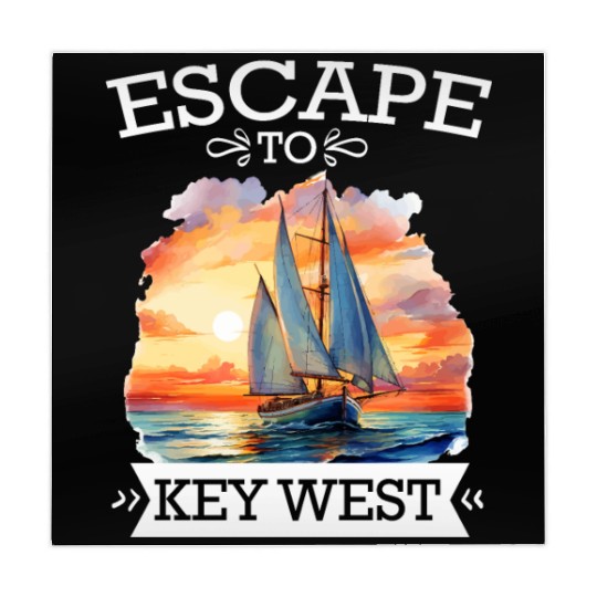 Florida ESCAPE TO KEY-WEST Sailing Outfit Mahjong Mats