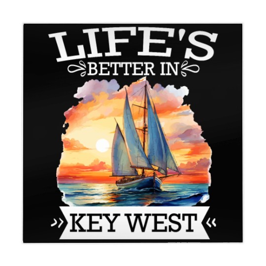 Florida Sailing LIFE'S BETTER IN KEY-WEST Mahjong Mats