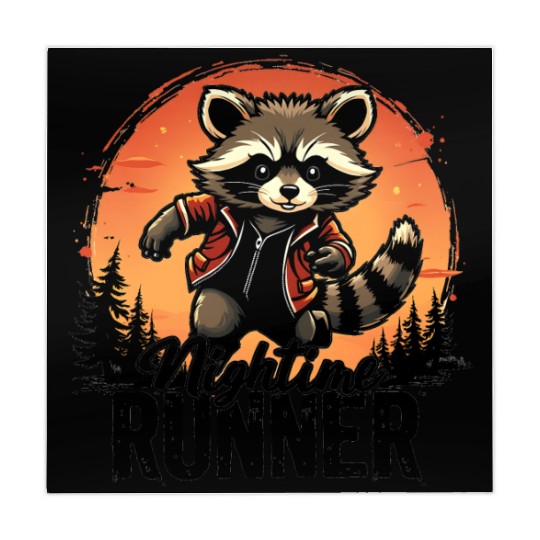 Running Raccoon for raccoon enthusiasts Mahjong Mats