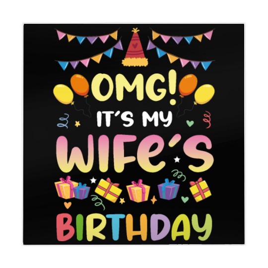 Omg! It's My Wife's Birthday Funny Birthday Mahjong Mats