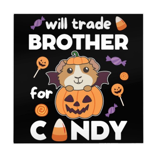 Guinea Pig Halloween Trade Brother For Candy Mahjong Mats