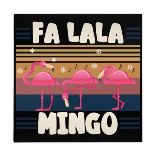 Candy Cane Flamingoes Fa La La MINGO Flamingo Mahjong Mats