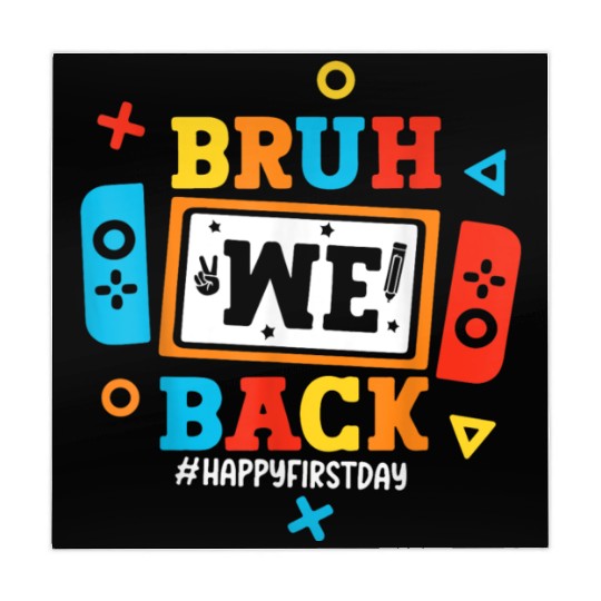 Bruh We Back To School Happy First Day Video Game Mahjong Mats