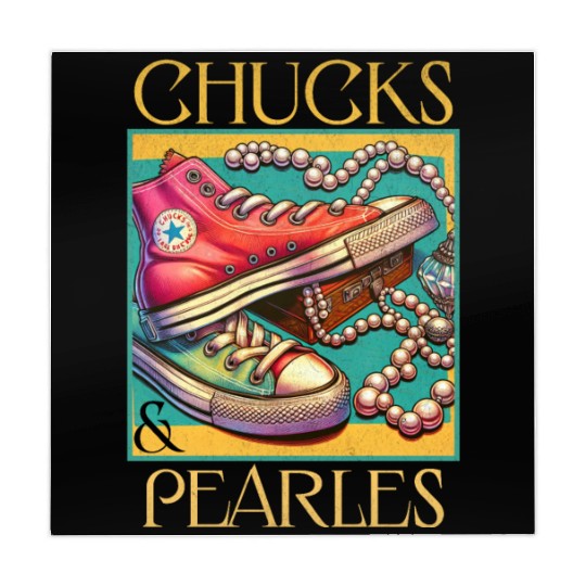 Chucks And Pearls I'M With Her Kamala Mahjong Mats