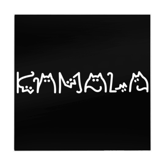 Kamala Harris Cat Lettering Positive Funny Mahjong Mats