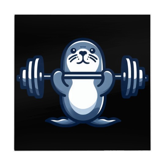 Seal dumbbell gym fitness workout training Mahjong Mats