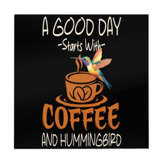 A Good Day Starts With Coffee And Hummingbird Mahjong Mats