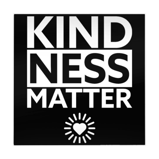 Kindness Matters Positive Message Heart Design Mahjong Mats