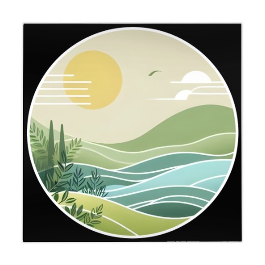 The Peaceful Green Hills Mahjong Mats