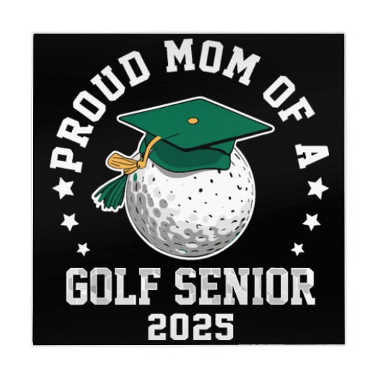 Proud mom of a golf senior class of 2025 matching Mahjong Mats