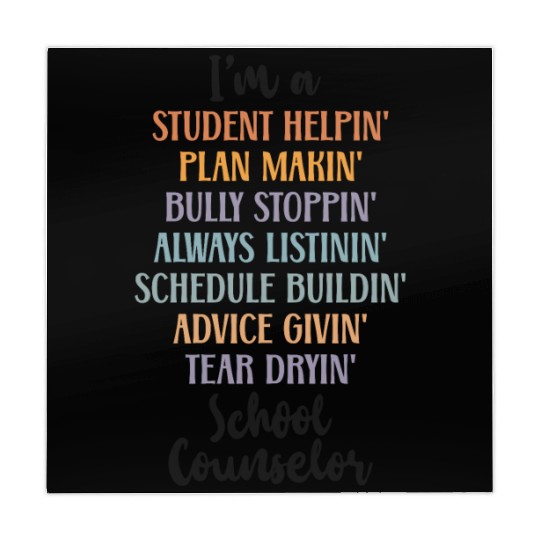 School Counselor I'm A Student Mahjong Mats