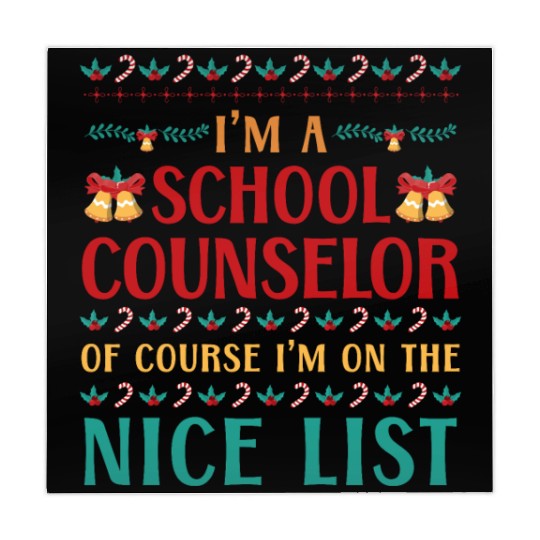 School Counselor Christmas Ugly Mahjong Mats