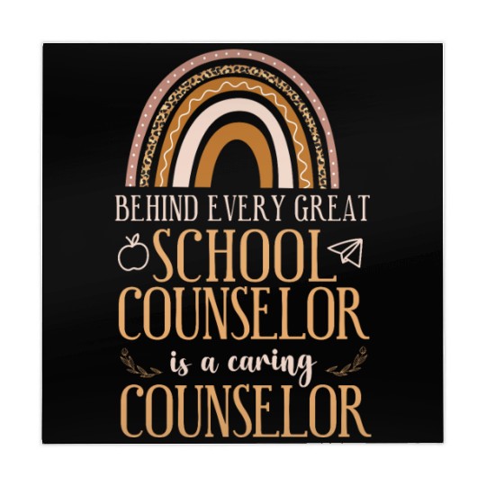 School Counselor Rainbow Behind Mahjong Mats