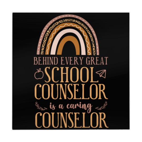 School Counselor Rainbow Behind Mahjong Mats