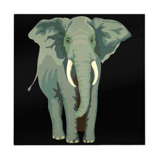 Elephant Face Funny Mahjong Mats - Funny Animal Face Lover