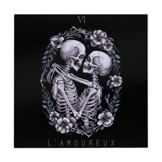 VI The Lovers Tarot Card Classic Design Mahjong Mats