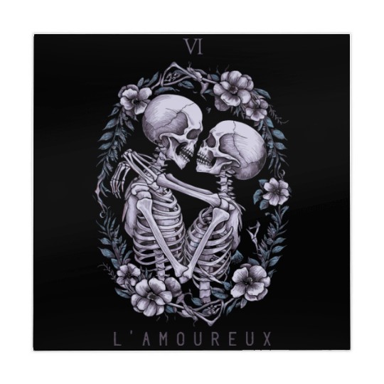 VI The Lovers Tarot Card Classic Design Mahjong Mats