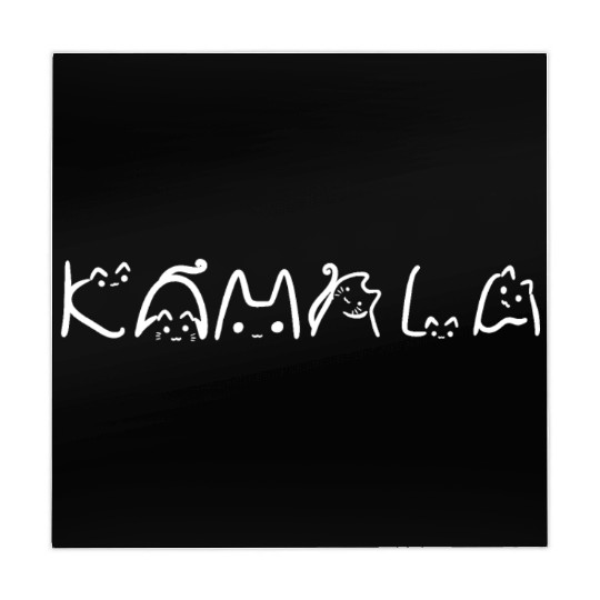 Cat Lady Fun Lettering Positive Funny for Kamala Mahjong Mats