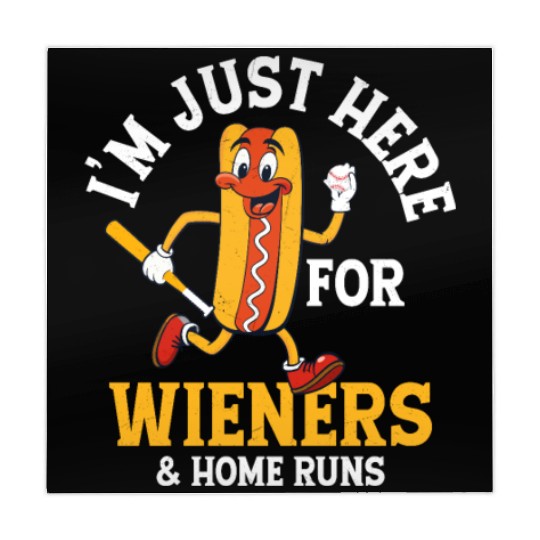 I'm Just Here For Wieners & Home Runs Baseball Spo Mahjong Mats