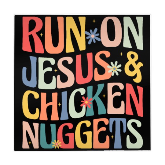 Run on Jesus and Chicken Nuggets Mahjong Mats