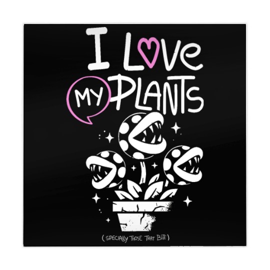 I Love My Plants – Cute Venus Flytrap Plant Lover Mahjong Mats