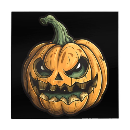 Grinning Green Stem Jack-O-Lantern Mahjong Mats